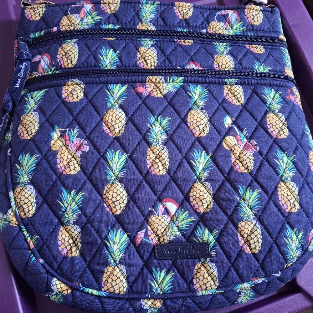 Vera Bradley Triple Zip Hipster “Toucan Party” with Zip ID pouch.  NWT